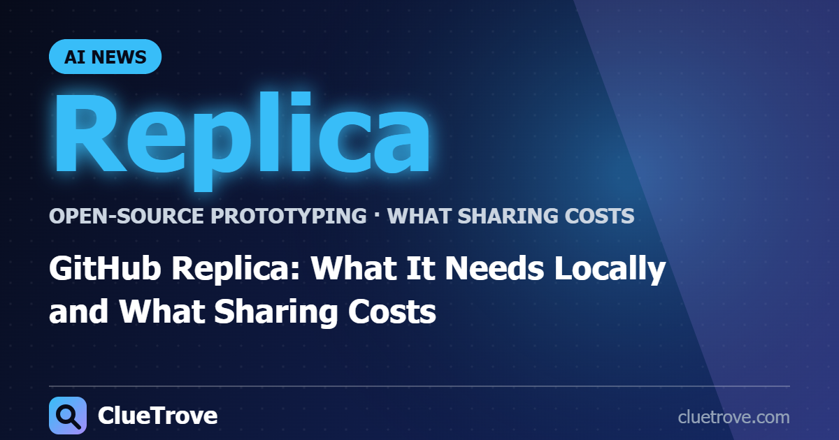 GitHub Replica: What It Needs Locally and What Sharing Costs